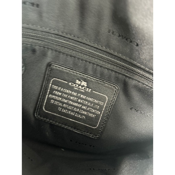 COACH Rhyder Crossbody Bag Metallic Pewter Pebbled Leather 34232 - Picture 11 of 12